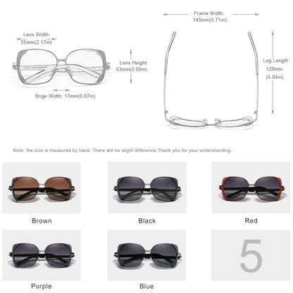KINGSEVEN Butterfly Style Design Polarized Gradient Lens Sunglasses For Women  - UV400 Protection