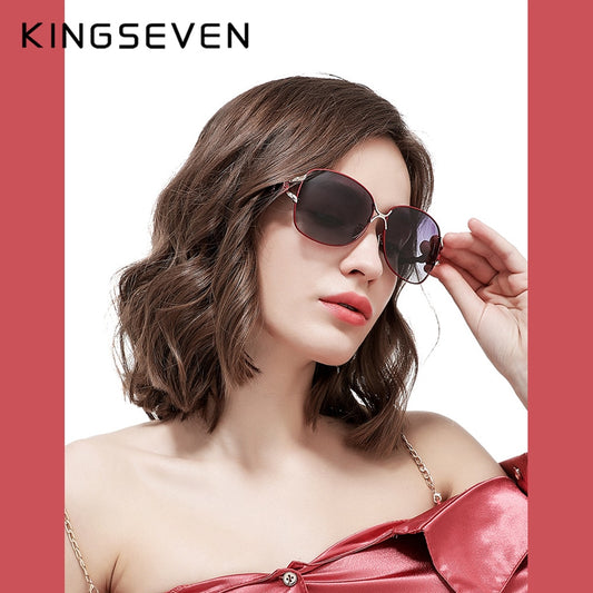 KINGSEVEN Elegant & Luxury Oculos Gradient Polarized Sunglasses For Women - UV400 Protection