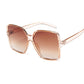 Black Square Oversized Sunglasses For Women
