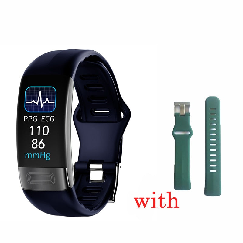 UGUMO P11 Plus Smart Watch With Body Temperature | Heart Rate | Blood Pressure Monitoring - ECG | PPG Smart Wristband | Bracelet