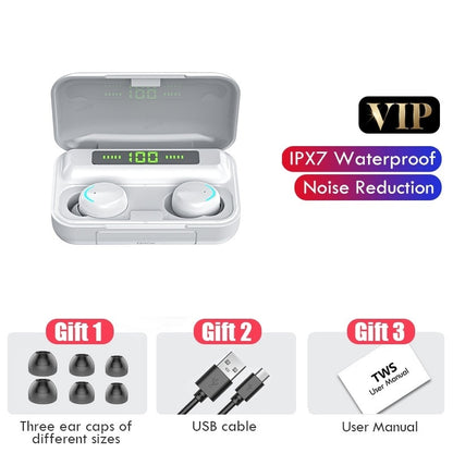 TWS Bluetooth 5.0 Waterproof Earbuds With 2200mAh Charging Box