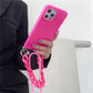 INS Crossbody Lanyard Necklace Marble Chain Phone Case For iPhone
