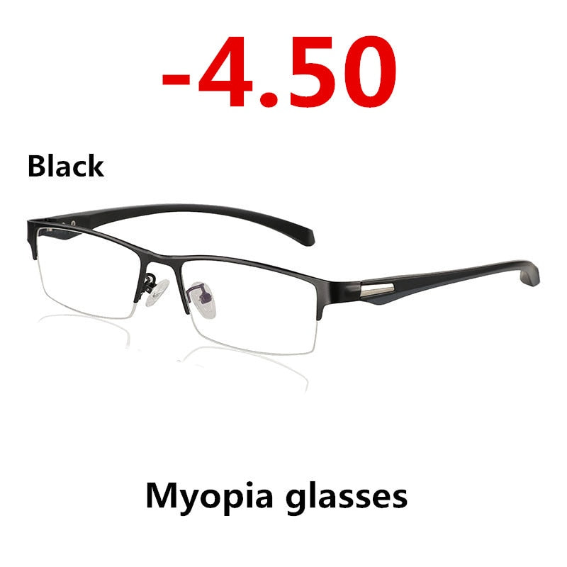 Photochromic Half Rim Myopia Prescription Sunglasses