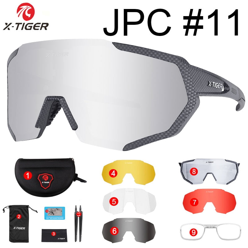 X-TIGER Photochromic Polarized Cycling Sunglasses