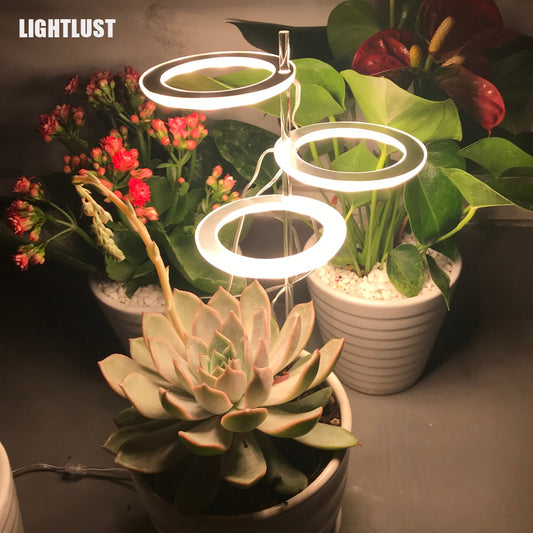 Angel Ring Grow LED Light For Indoor Plants USB Powered