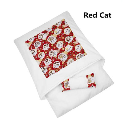 Pets Sleeping Bed with A Pillow for Cats & Dogs