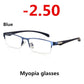 Photochromic Half Rim Myopia Prescription Sunglasses