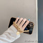 Luxury Plating Glossy Metal Coin Bracelet Chain Soft Case For iPhone