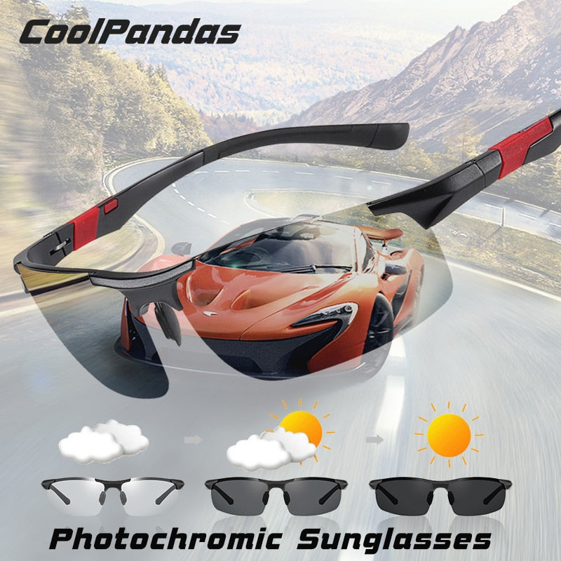 Top Aluminum Magnesium Frame Photochromic Polarized Sunglasses