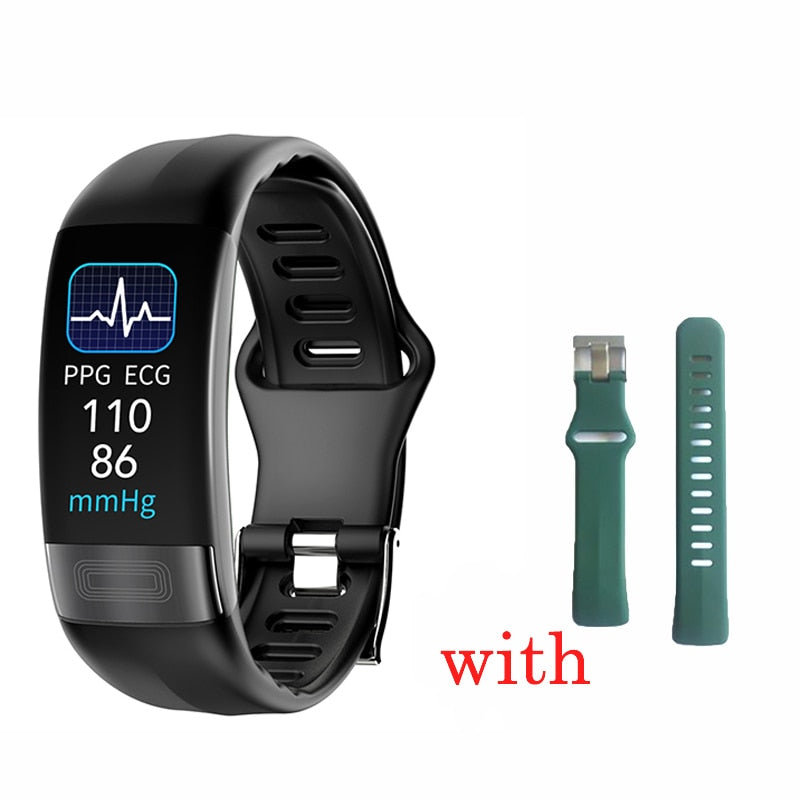 UGUMO P11 Plus Smart Watch With Body Temperature | Heart Rate | Blood Pressure Monitoring - ECG | PPG Smart Wristband | Bracelet