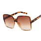 Black Square Oversized Sunglasses For Women