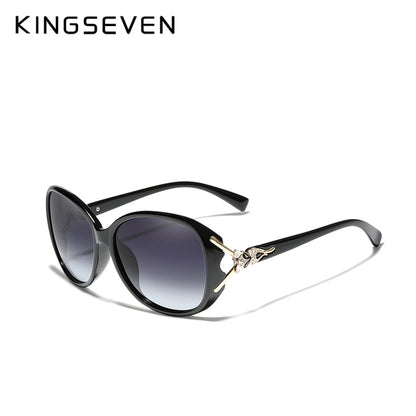 KINGSEVEN Retro Big Frame Luxury HD Polarized Sunglasses For Women