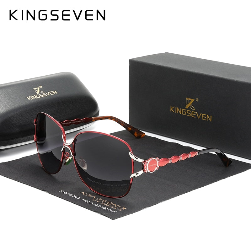KINGSEVEN Luxury Brand Design Elegant Style Polarized Sunglasses For Women - UV400 Gradient Lens