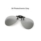 Photochromic Polarized Clip On Sunglasses Lens For Men And Women UV400 Blocking