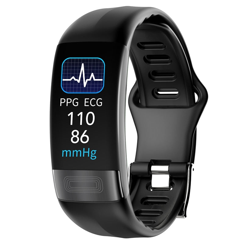 UGUMO P11 Plus Smart Watch With Body Temperature | Heart Rate | Blood Pressure Monitoring - ECG | PPG Smart Wristband | Bracelet