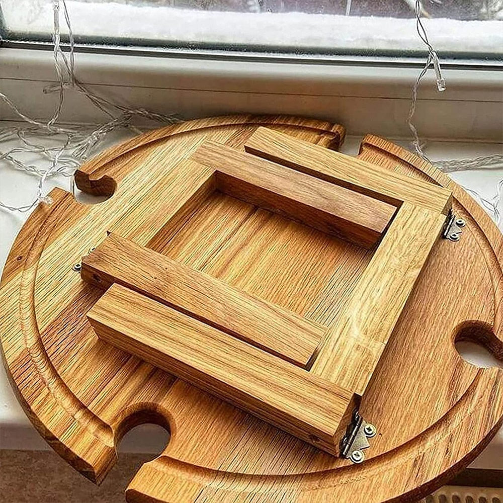 Wooden Foldable Wine Table