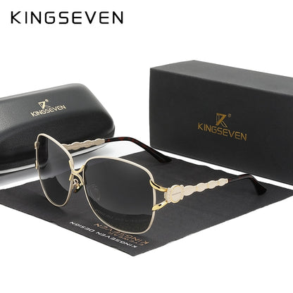 KINGSEVEN Luxury Brand Design Elegant Style Polarized Sunglasses For Women - UV400 Gradient Lens