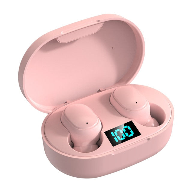 TWS E6S Wireless Bluetooth Waterproof Earbuds With Digital LED Display