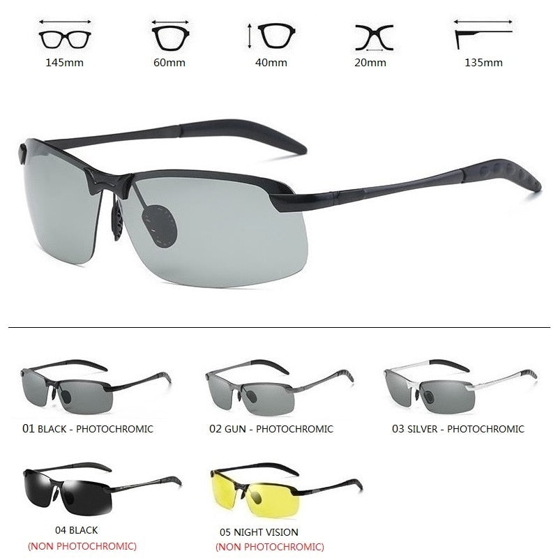 Men's Photochromic Polarized Sunglasses