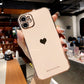 Electroplated Shockproof Protective Cover iPhone Case With Heart