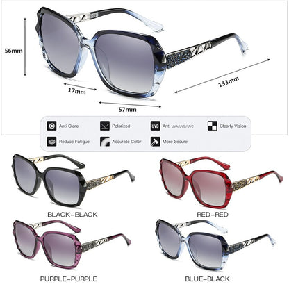 CoolPandas Brand Luxury Design Oversized Fashion Polarized Sunglasses For Women