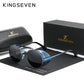 KINGSEVEN Retro Round Steampunk Sunglasses For Men & Women