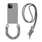 INS Crossbody Lanyard Necklace Marble Chain Phone Case For iPhone