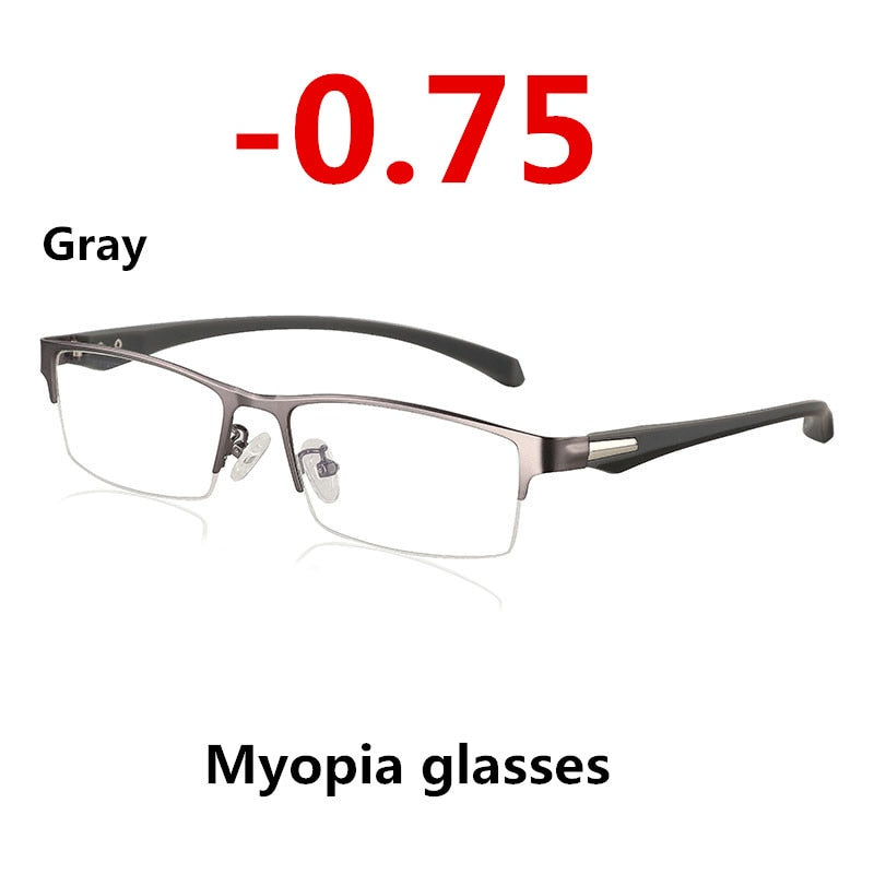 Photochromic Half Rim Myopia Prescription Sunglasses