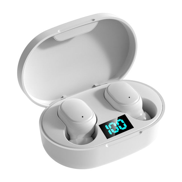 TWS E6S Wireless Bluetooth Waterproof Earbuds With Digital LED Display