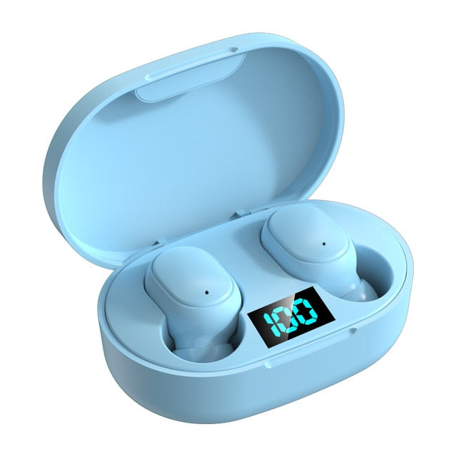 TWS E6S Wireless Bluetooth Waterproof Earbuds With Digital LED Display