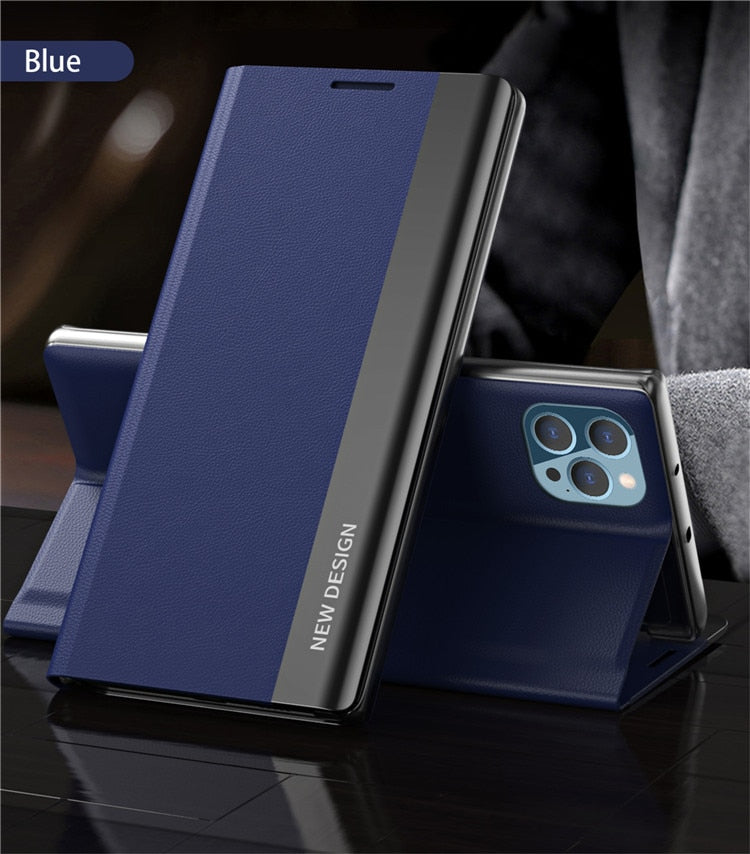 FlipShield™ Magnetic Flip Hard Case For iPhone
