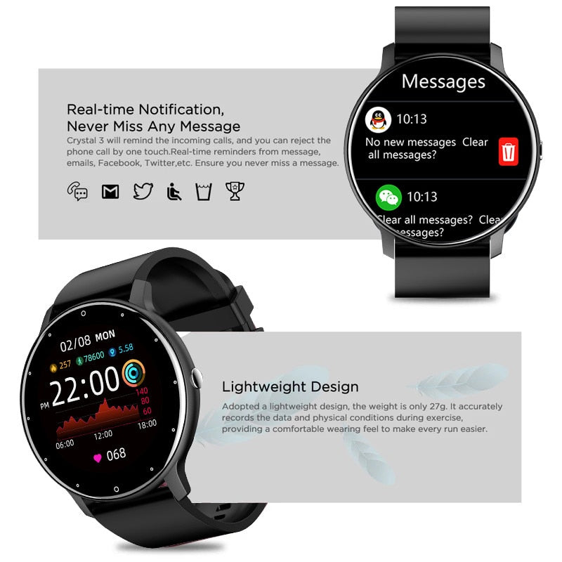 Xetoz Full Touch Screen Smart Watch For Sport Tracking