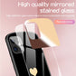 Luxury Cute Oval Heart-shaped Tempered Glass Phone Case For iPhone
