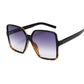 Black Square Oversized Sunglasses For Women