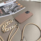 INS Crossbody Lanyard Necklace Marble Chain Phone Case For iPhone