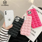 Cute 3D Candy Color Love Heart Shape iPhone Case