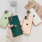 Electroplated Shockproof Protective Cover iPhone Case With Heart