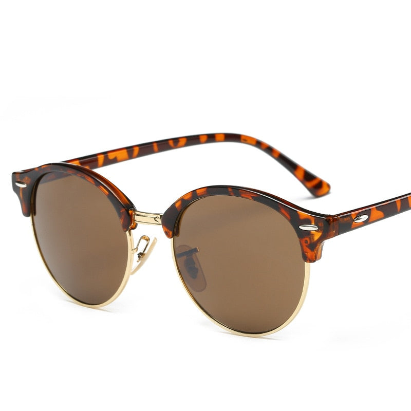 Fashionable Round Metal Frame Sunglasses For Women