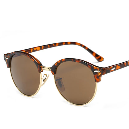Fashionable Round Metal Frame Sunglasses For Women