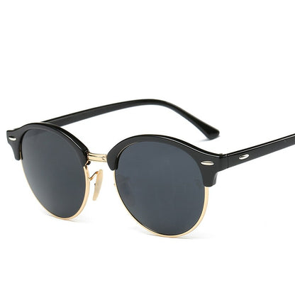 Fashionable Round Metal Frame Sunglasses For Women