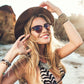 Fashionable Round Metal Frame Sunglasses For Women