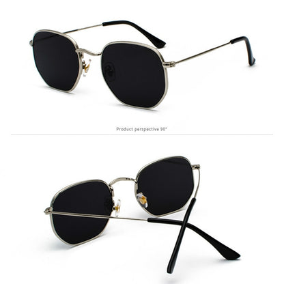 Hexagon Metal Frame Sunglasses For Women
