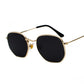 Hexagon Metal Frame Sunglasses For Women