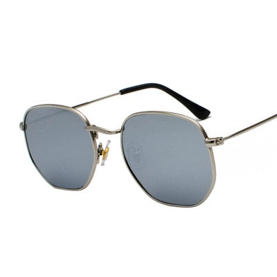 Hexagon Metal Frame Sunglasses For Women