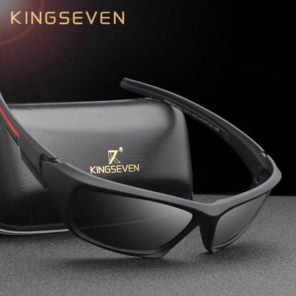 KINGSEVEN Luxury Brand Designer Fashion Vintage Polarized Sunglasses For Men - UV400 Protection