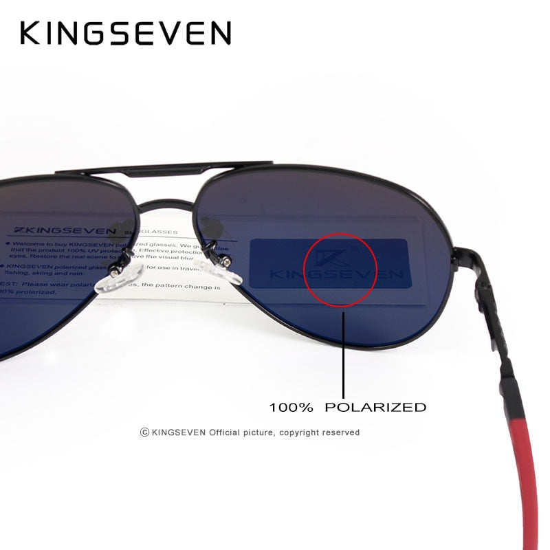 KINGSEVEN Aluminum Magnesium Polarized  Sunglasses - UV400 Protection