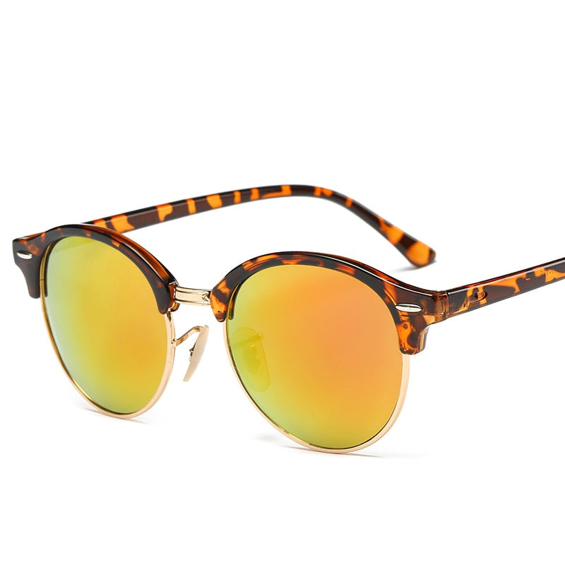 Fashionable Round Metal Frame Sunglasses For Women