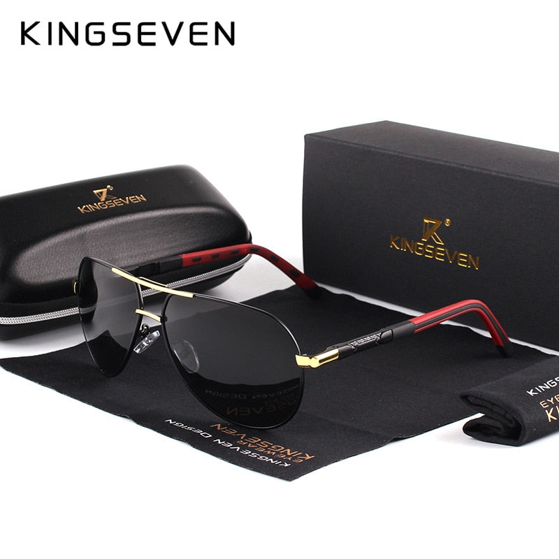 KINGSEVEN Aluminum Magnesium Polarized  Sunglasses - UV400 Protection