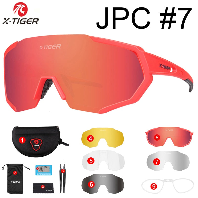 X-TIGER Photochromic Polarized Cycling Sunglasses