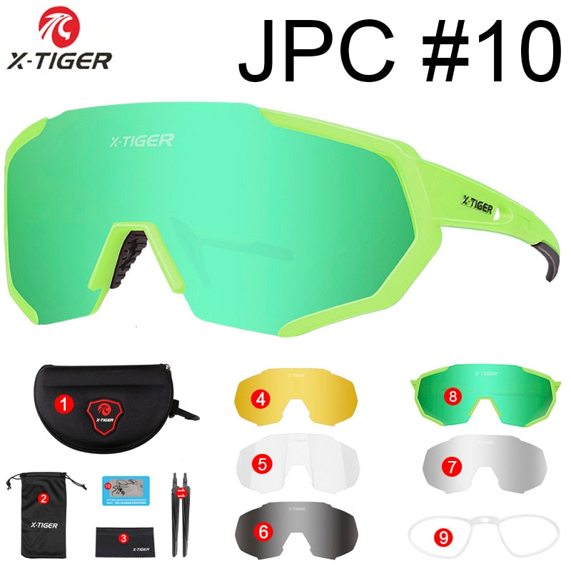 X-TIGER Photochromic Polarized Cycling Sunglasses